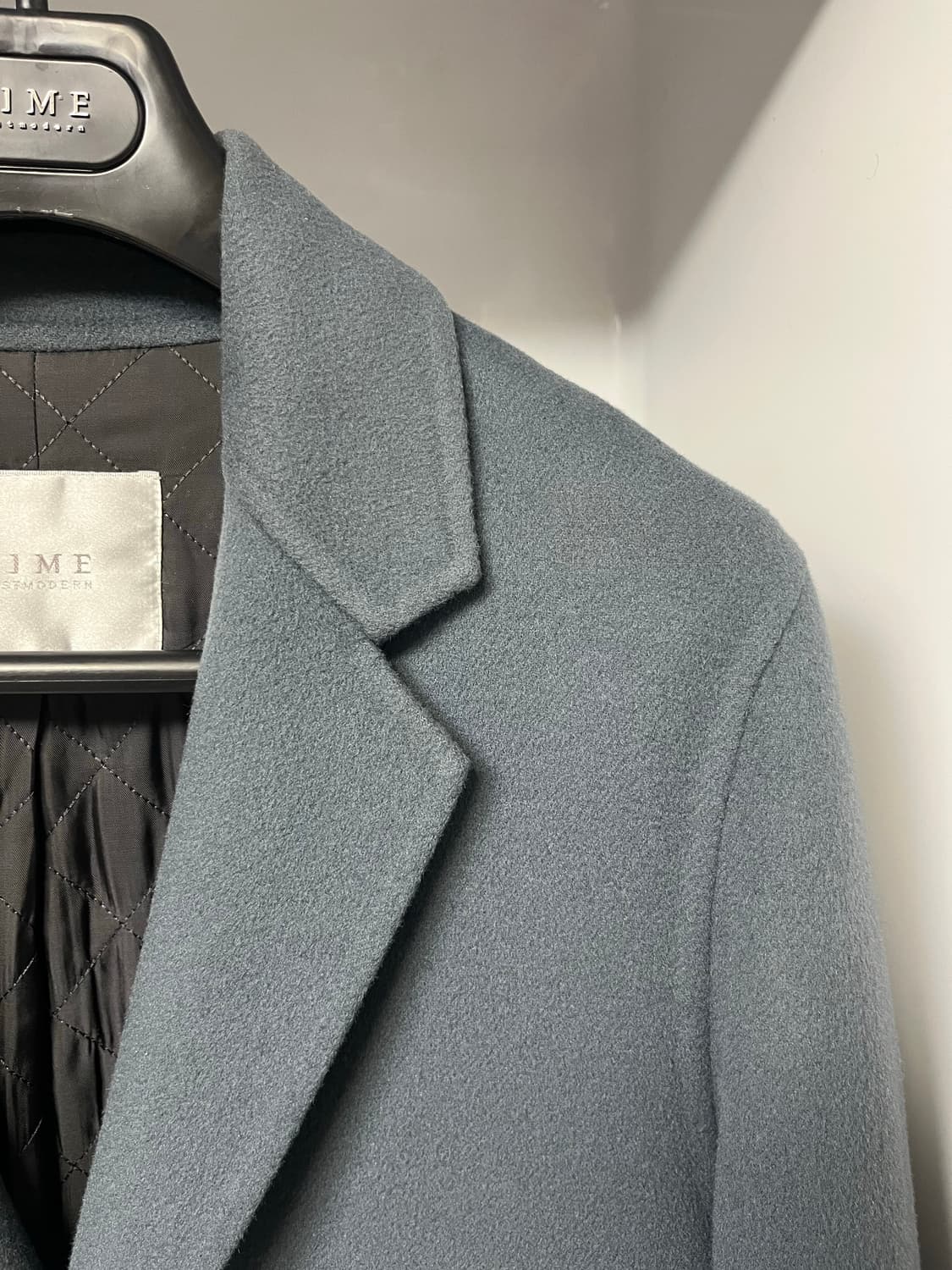 타임옴므 스모크블루 핸드메이드 코트 95사이즈 상품이미지3