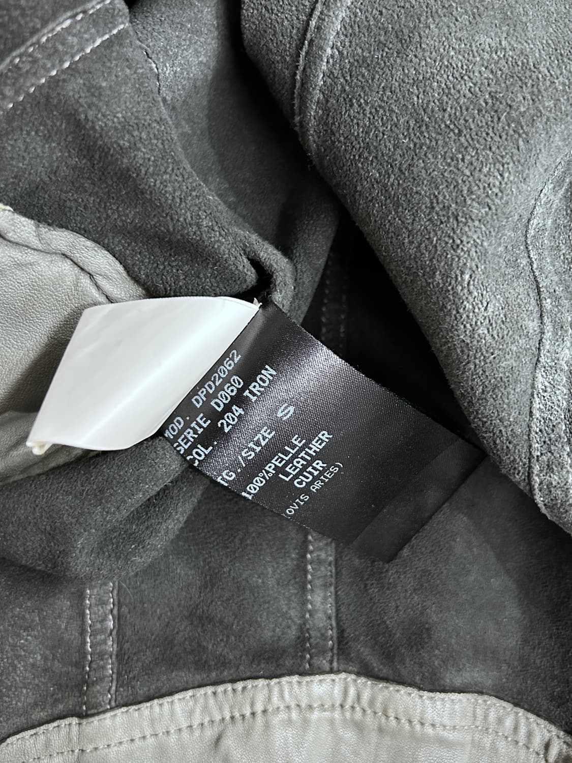 Drome 인시젼 사선 지퍼 램스킨 자켓 상품이미지10