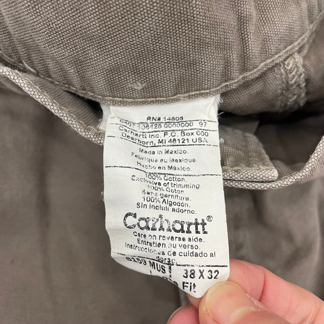 빅사이즈 칼하트 카펜터 팬츠 상품이미지3