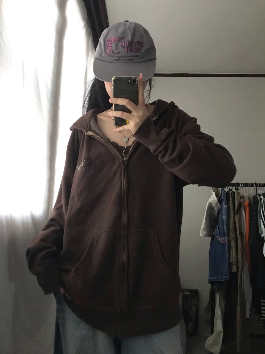 퀵실버 브라운 00s 후드집업 상품이미지7