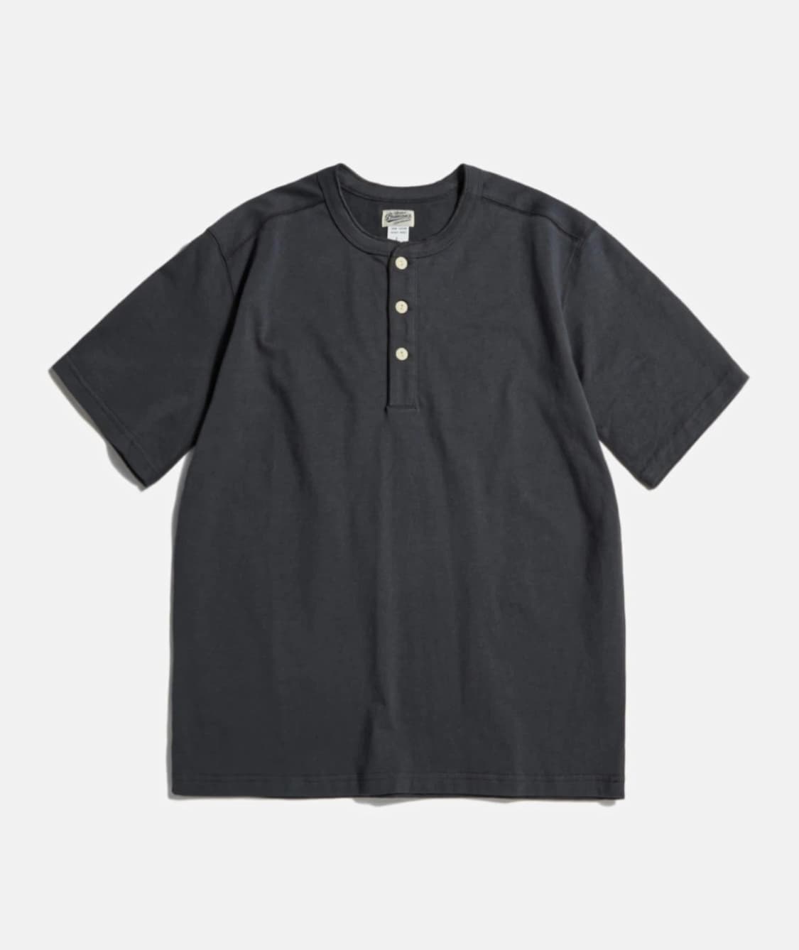 택 제거 새상품) 브론슨 헨리넥 티셔츠 (차콜,2XL) 상품이미지1