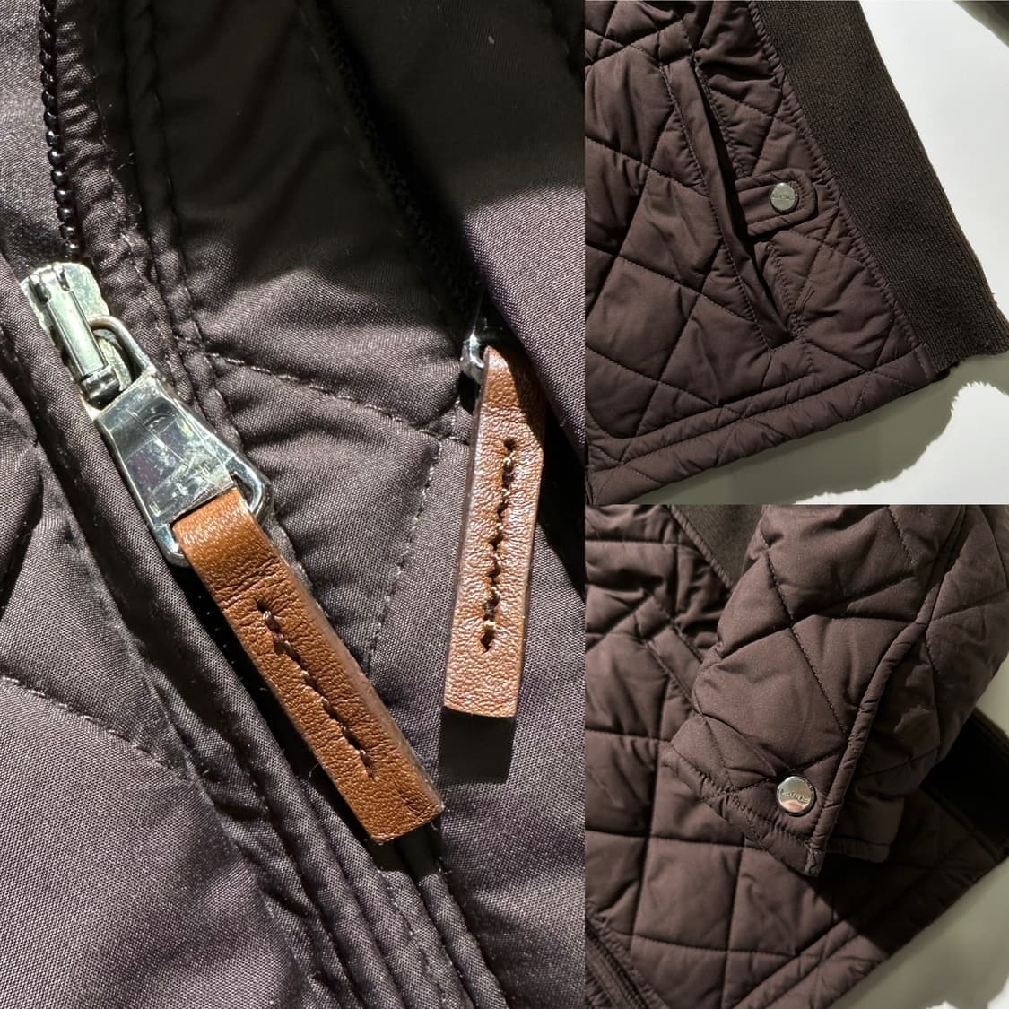 로렌 랄프로렌 레더 패치 퀼팅 자켓 상품이미지6