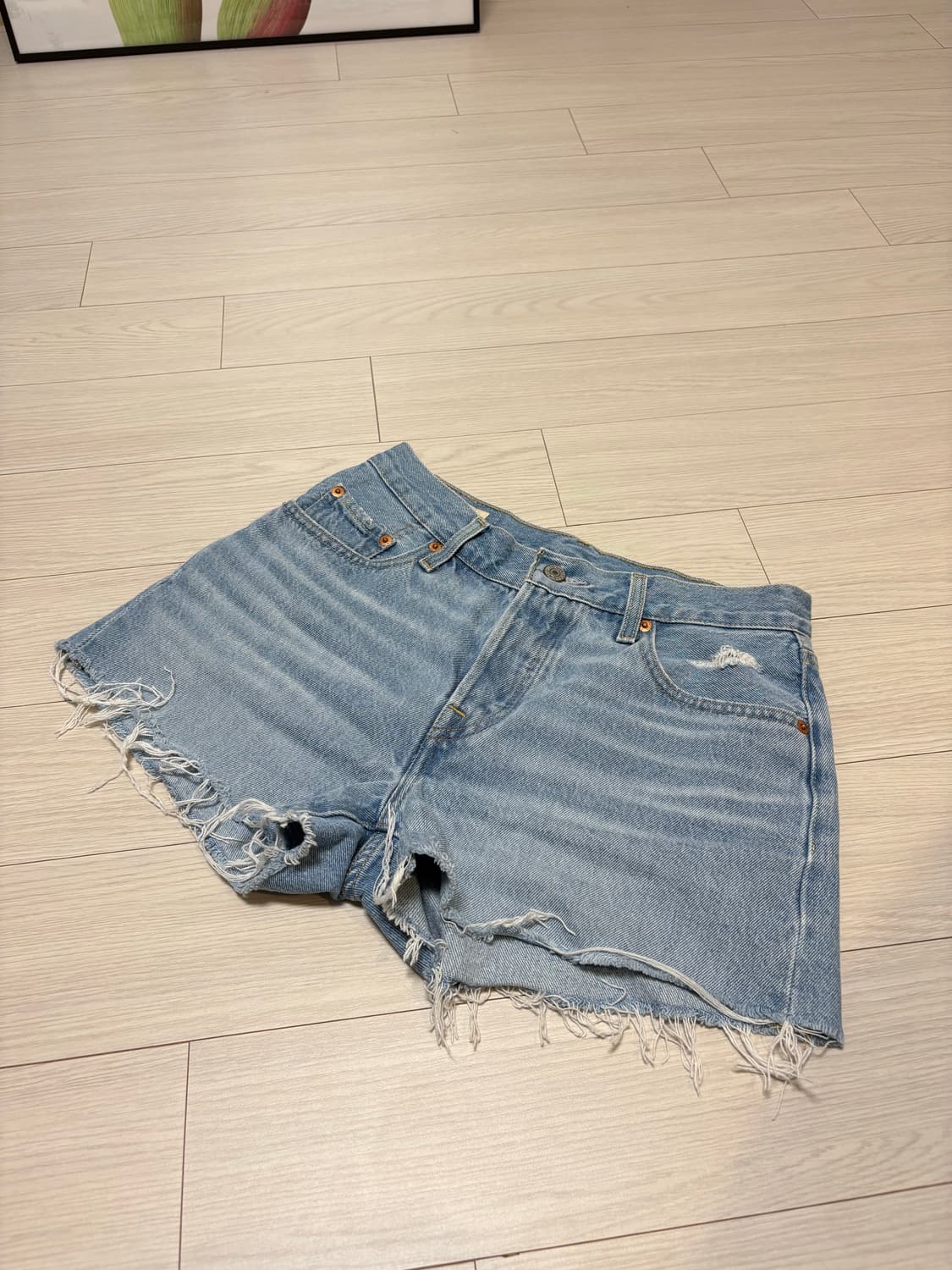 리바이스 90s 501 데님 쇼츠 25인치 상품이미지1