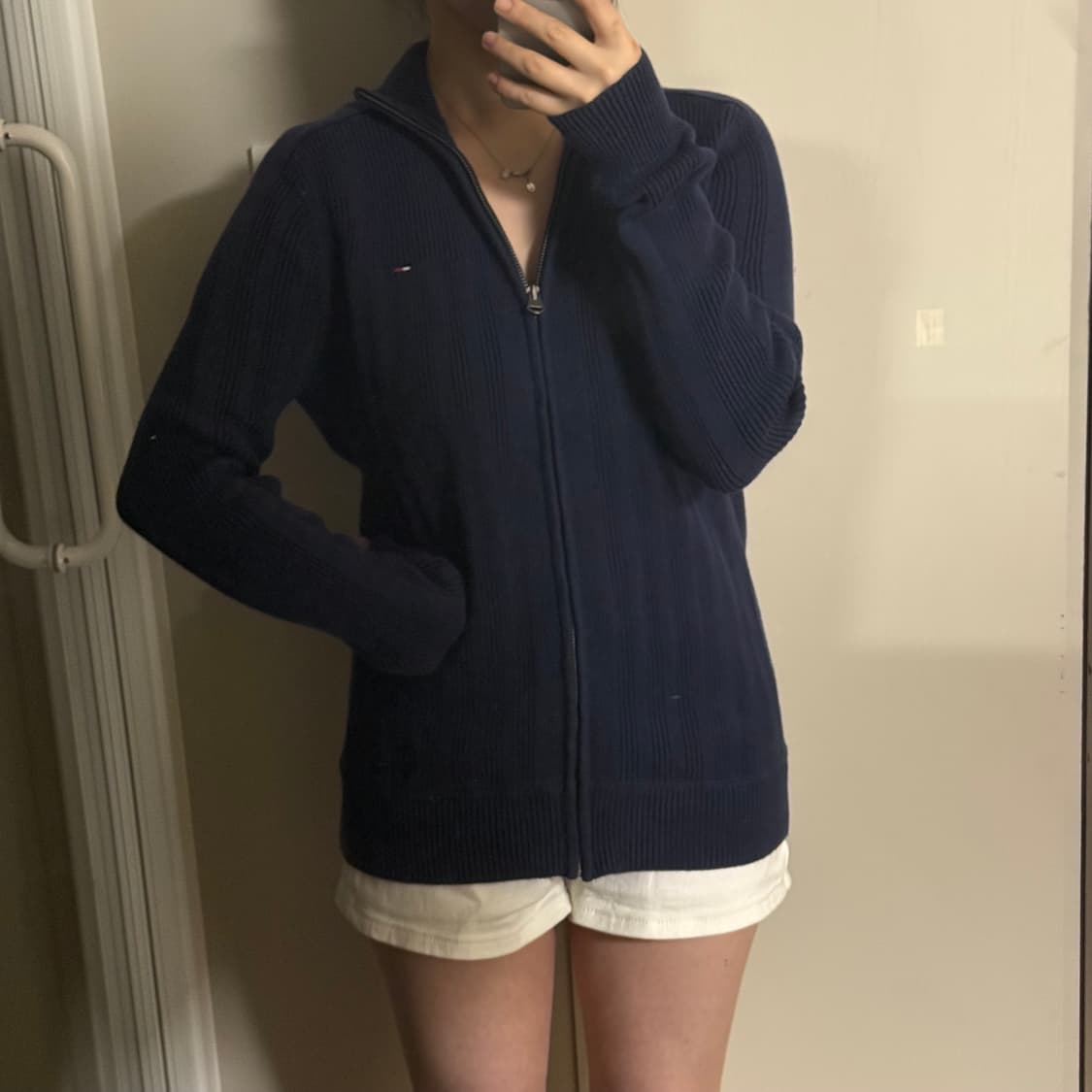 타미힐피거 니트집업 상품이미지1