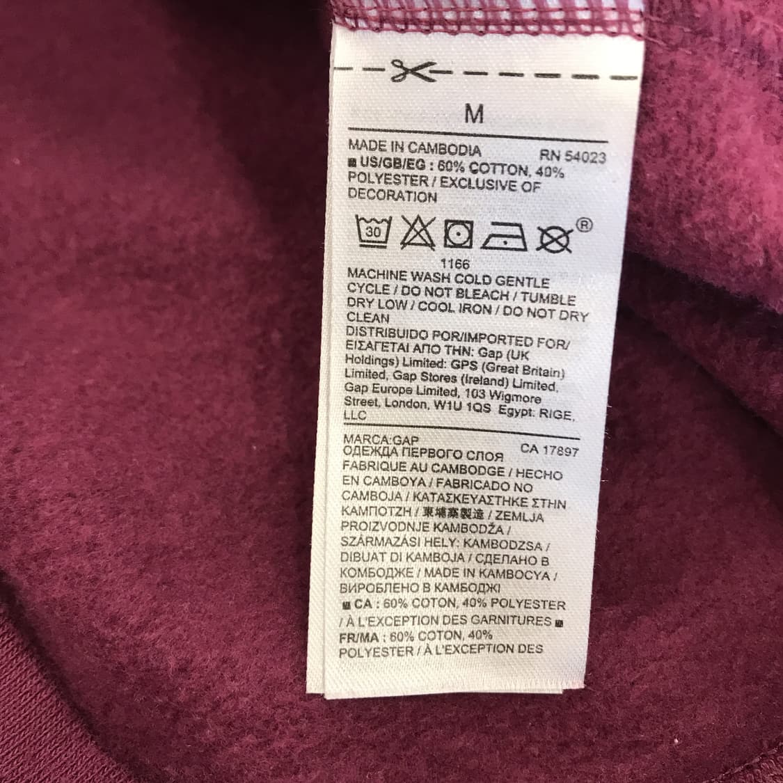 GAP 바이올렛 플럼 후드집업 [여성M] 상품이미지6