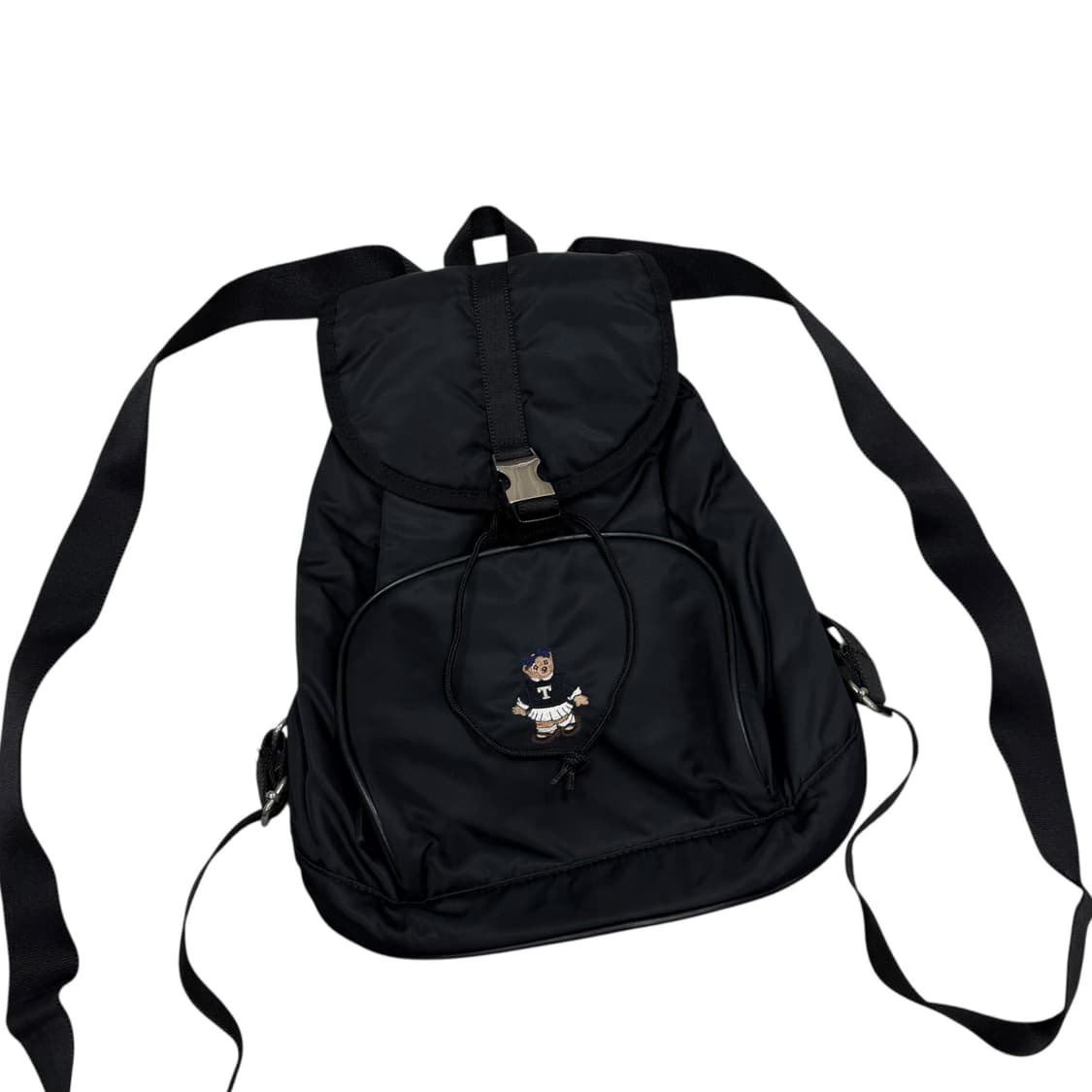 티니위니 빈티지 Y2K 베어 버클 복조리 백팩 가방 블랙 상품이미지2