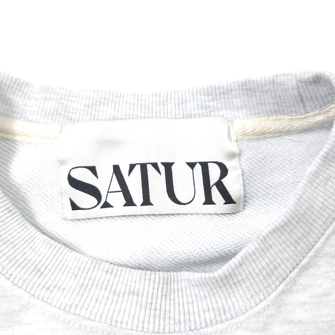 새터 자수로고 코튼 스웻셔츠 그레이 (XL) 상품이미지5