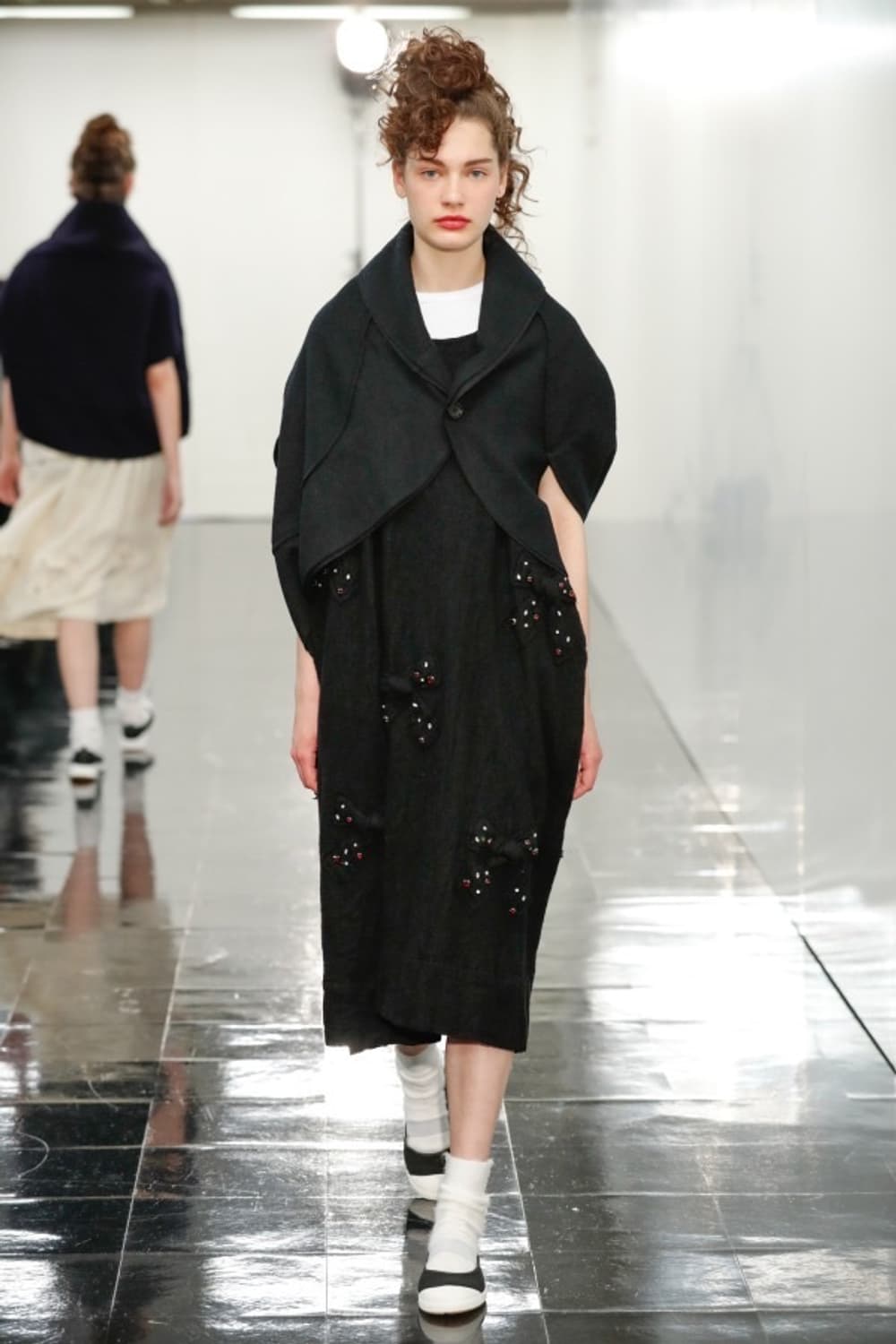 Fulling Wool Ribbon Cubic Skirt 상품이미지3