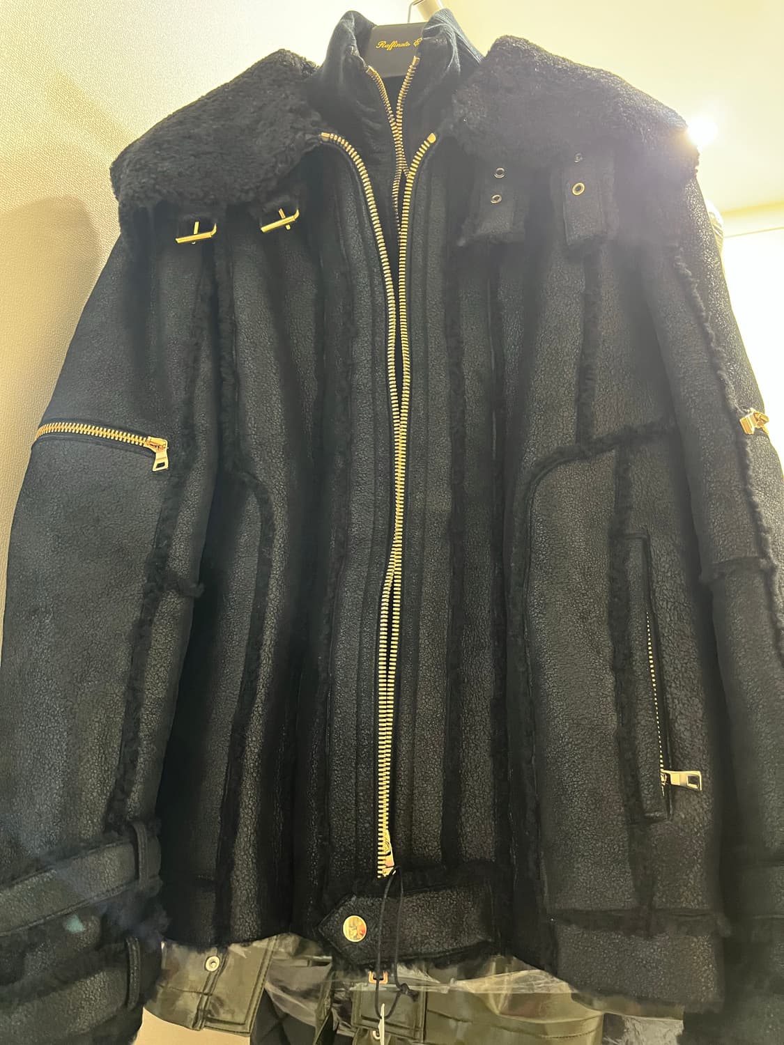 발망 Balmain 시어링 라이닝 무스탕 재킷 52 상품이미지1