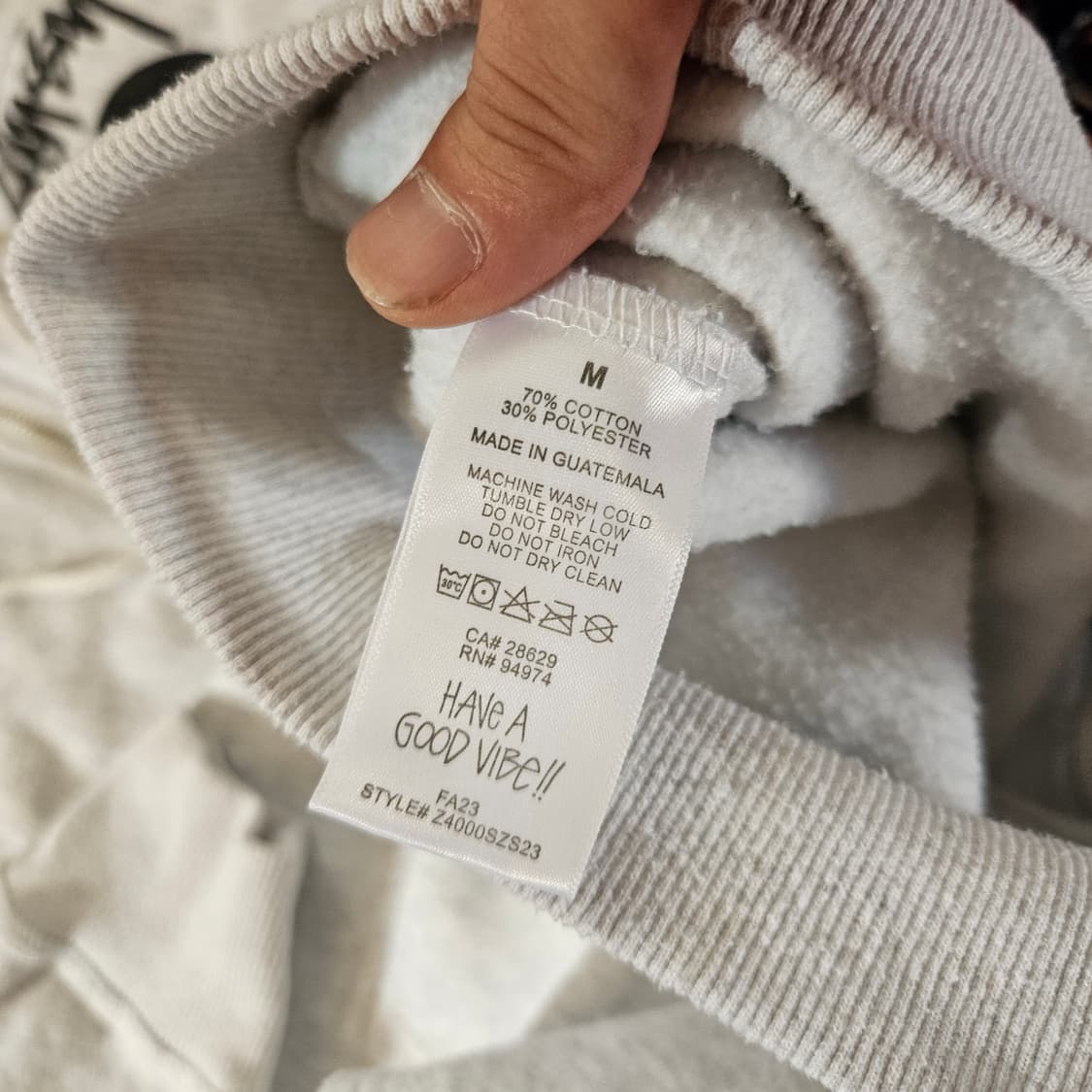 스투시(Stussy) 8볼 후드집업 에쉬헤더 M size 상품이미지8