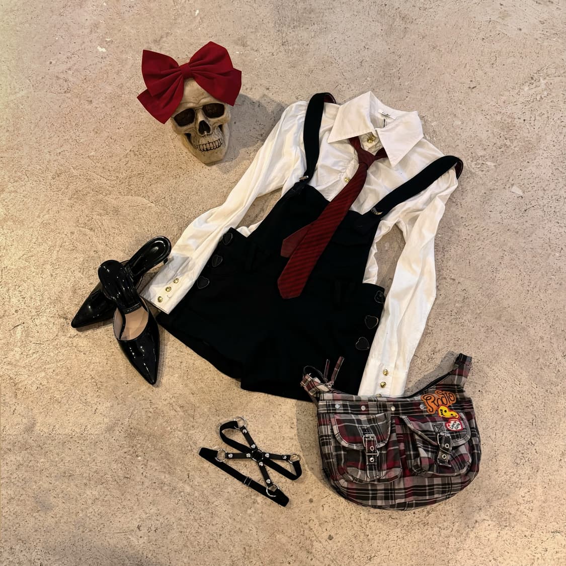 TRALALA 하트 버튼 오버롤 상품이미지1