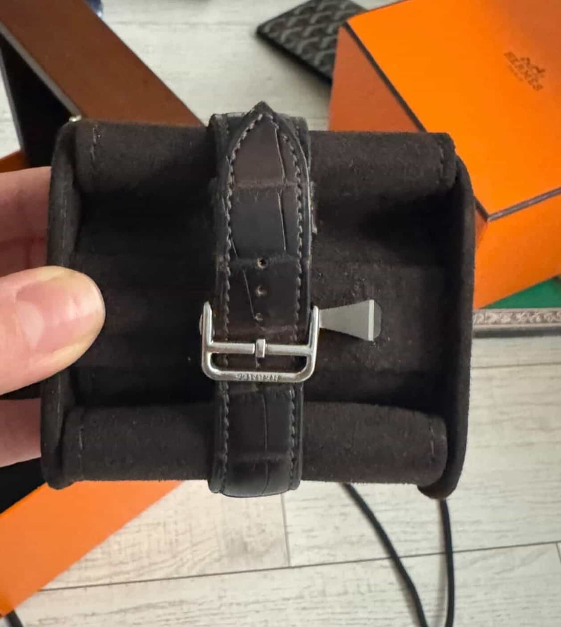 에르메스 아쏘 그랑 룬 43mm 문페이즈 시계 화이드 다이얼 상품이미지4