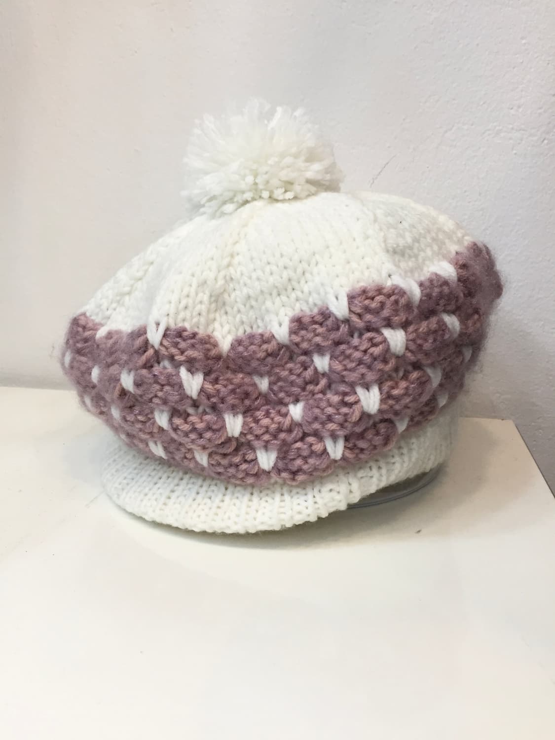 빈티지 방울 니트 캡 모자 상품이미지4