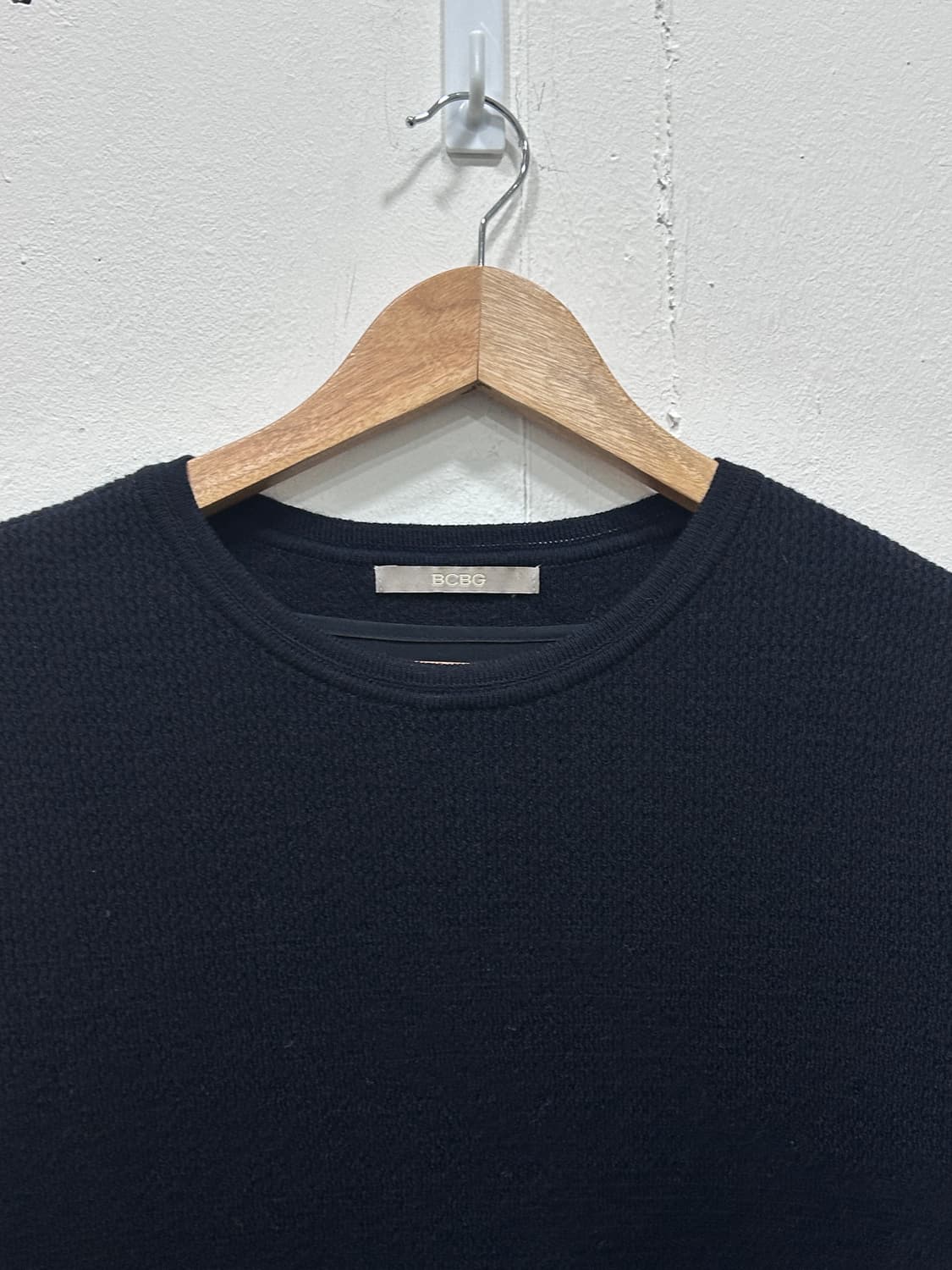 BCBG 울100 니트 원피스 네이비 85사이즈 하객룩 상품이미지4