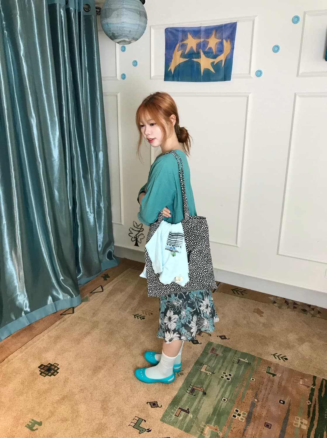  하늘하늘+청록 색감이 너무 귀여운 코디셋🫧🐸🪼 상품이미지5