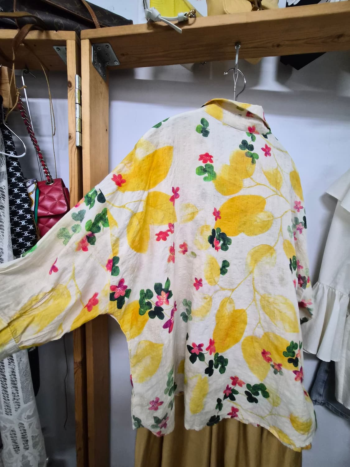 거즈면 박시 벌룬셔츠. 레이온 와이드팬츠 상품이미지6