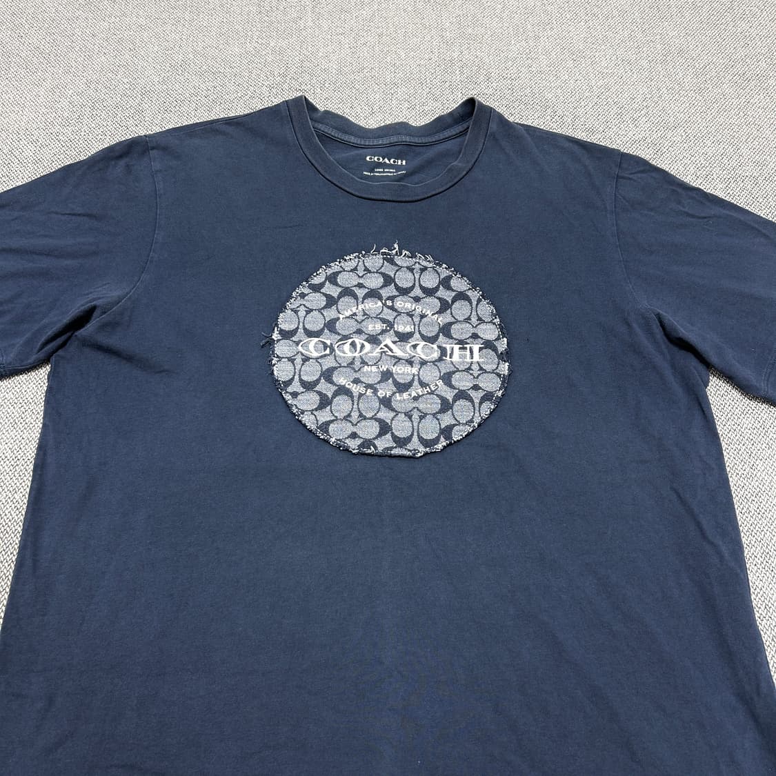 코치 빅로고 네이비 반팔(L) 상품이미지4