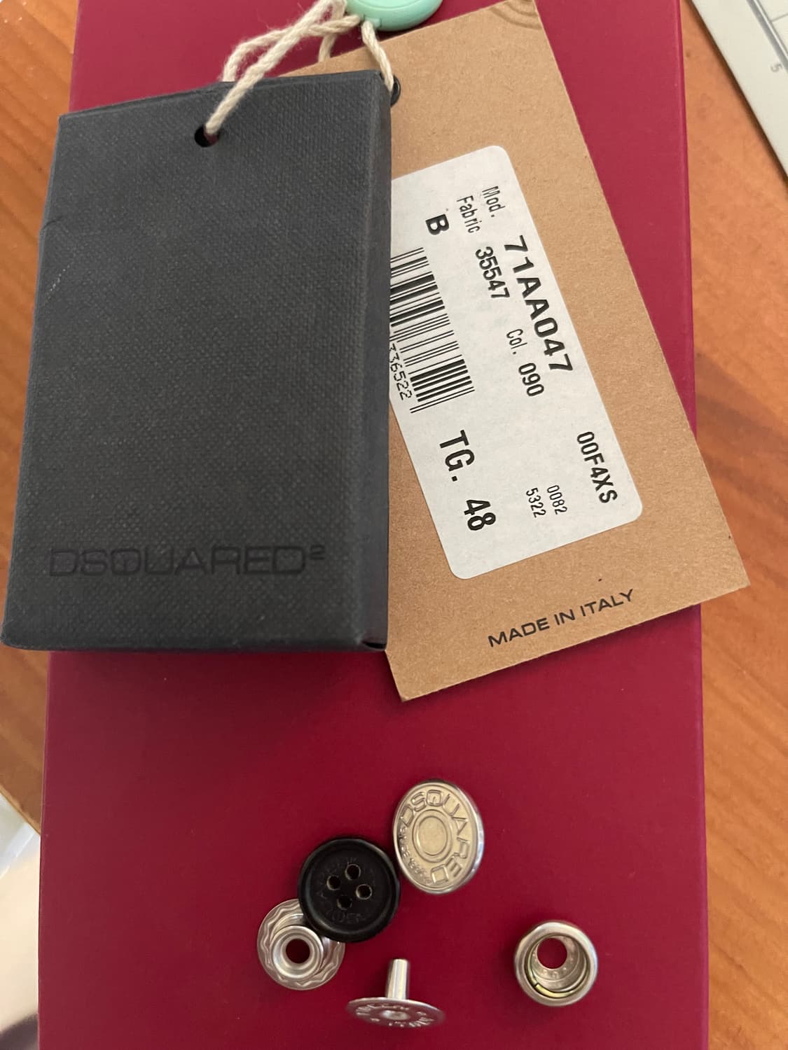 디스퀘어드2 (Dsquared2) 버클 레이어드 디자인 울코트 중고 상품이미지10