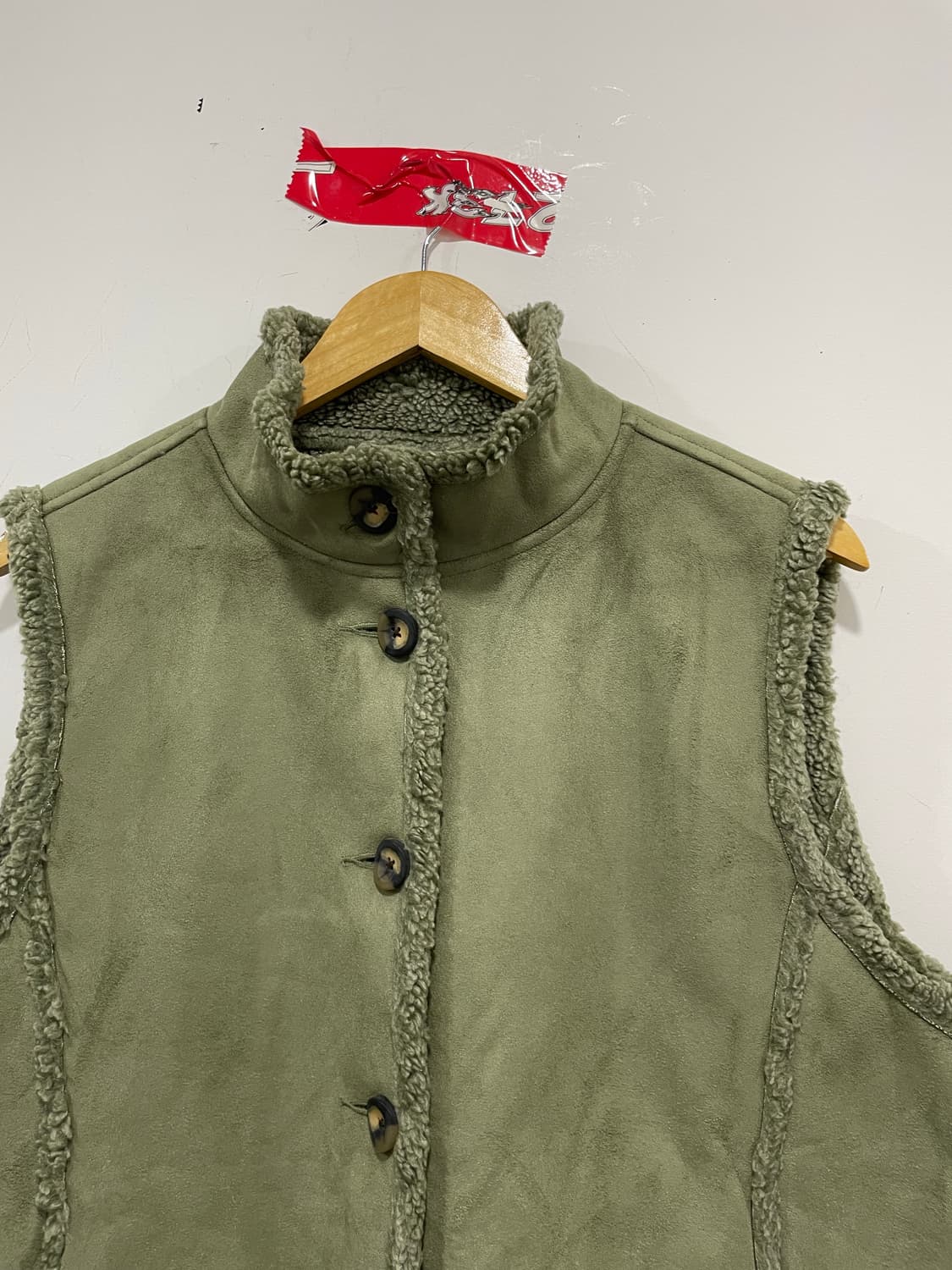 (빈티지)LL Bean 엘엘빈 베스트 퍼 트리밍 셰르파 무스탕 베스트 상품이미지5