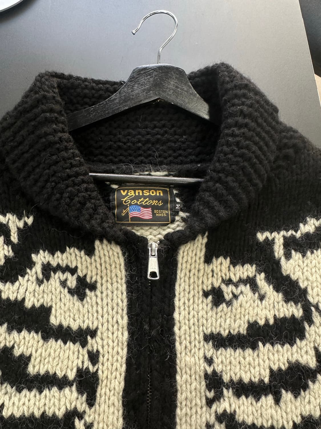 벤슨 스켈레톤 코위찬 니트집업 상품이미지6