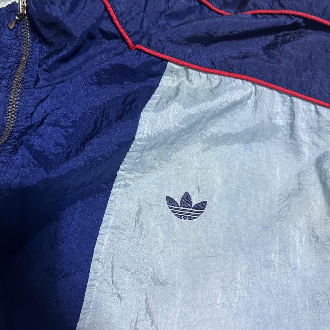 (XL) 아디다스 90s 올드스쿨 바람막이 하늘색 상품이미지6