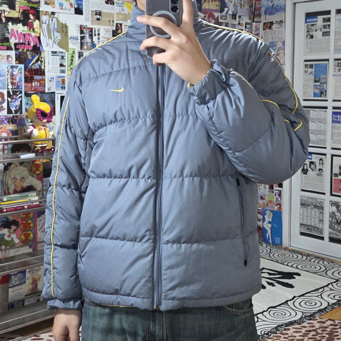 나이키 00S 라이트 블루 리버시블 덕다운 패딩 상품이미지1