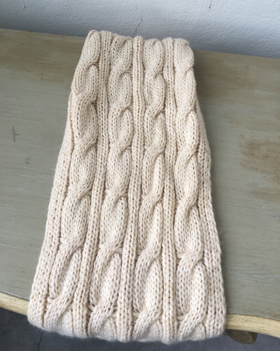  cable pattern 2way knit muffler 상품이미지7