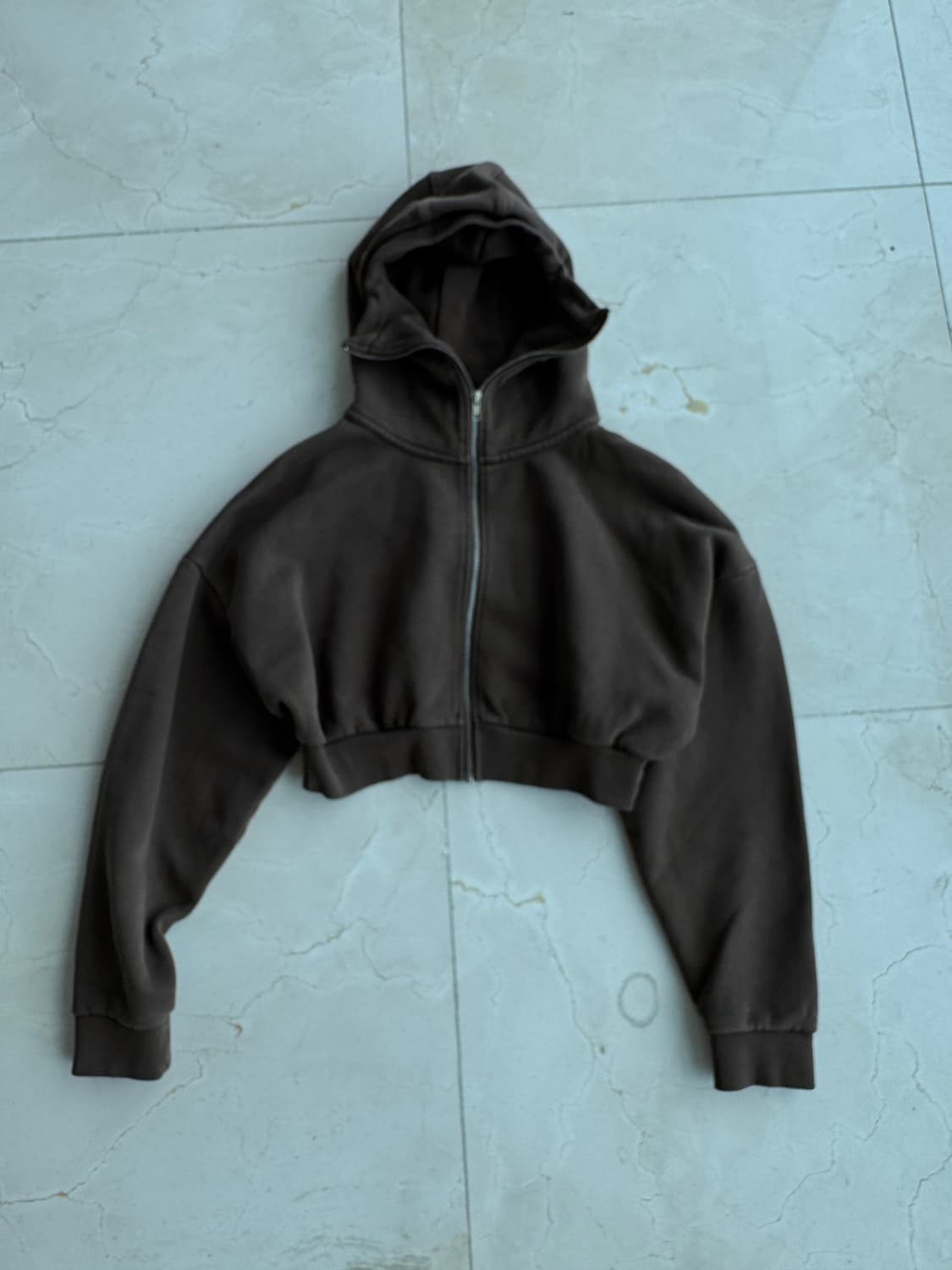 엔타이어 스튜디오 Entire Studios 크롭 후드집업 브라운 xs 상품이미지1