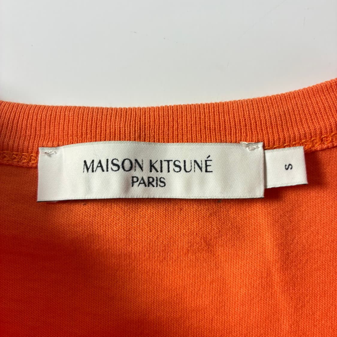 Maison kitsune  메종 키츠네 칠렉스 폭스패치 오렌지 반팔티 상품이미지3