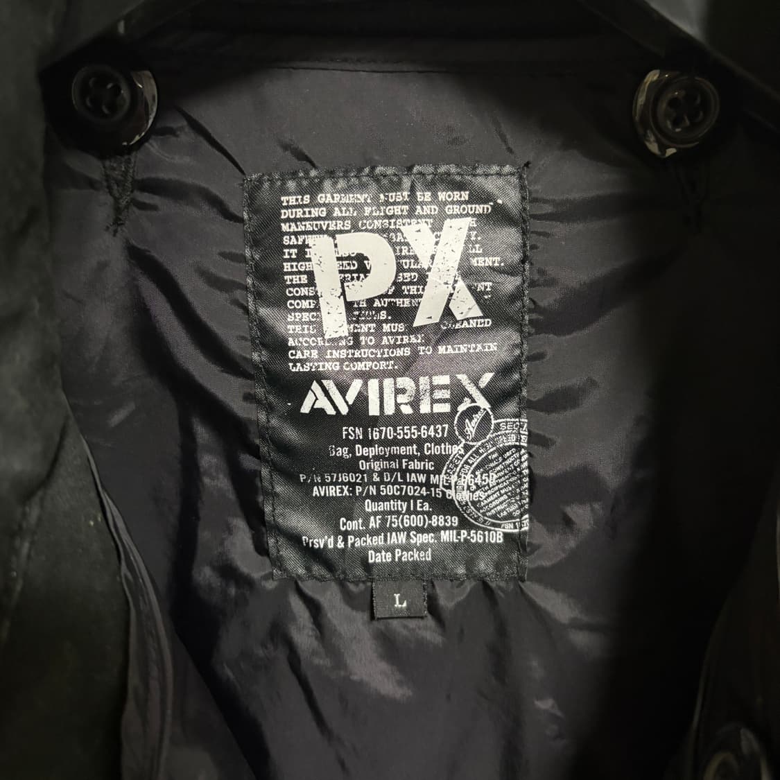 아비렉스 M65 필드자켓 / 블랙, L 상품이미지9