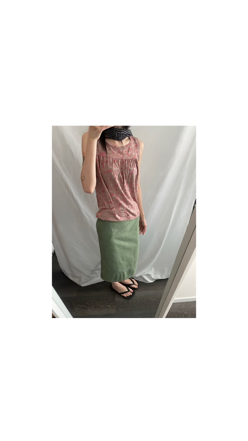 United Arrows Pink Label flower sleevele 상품이미지1