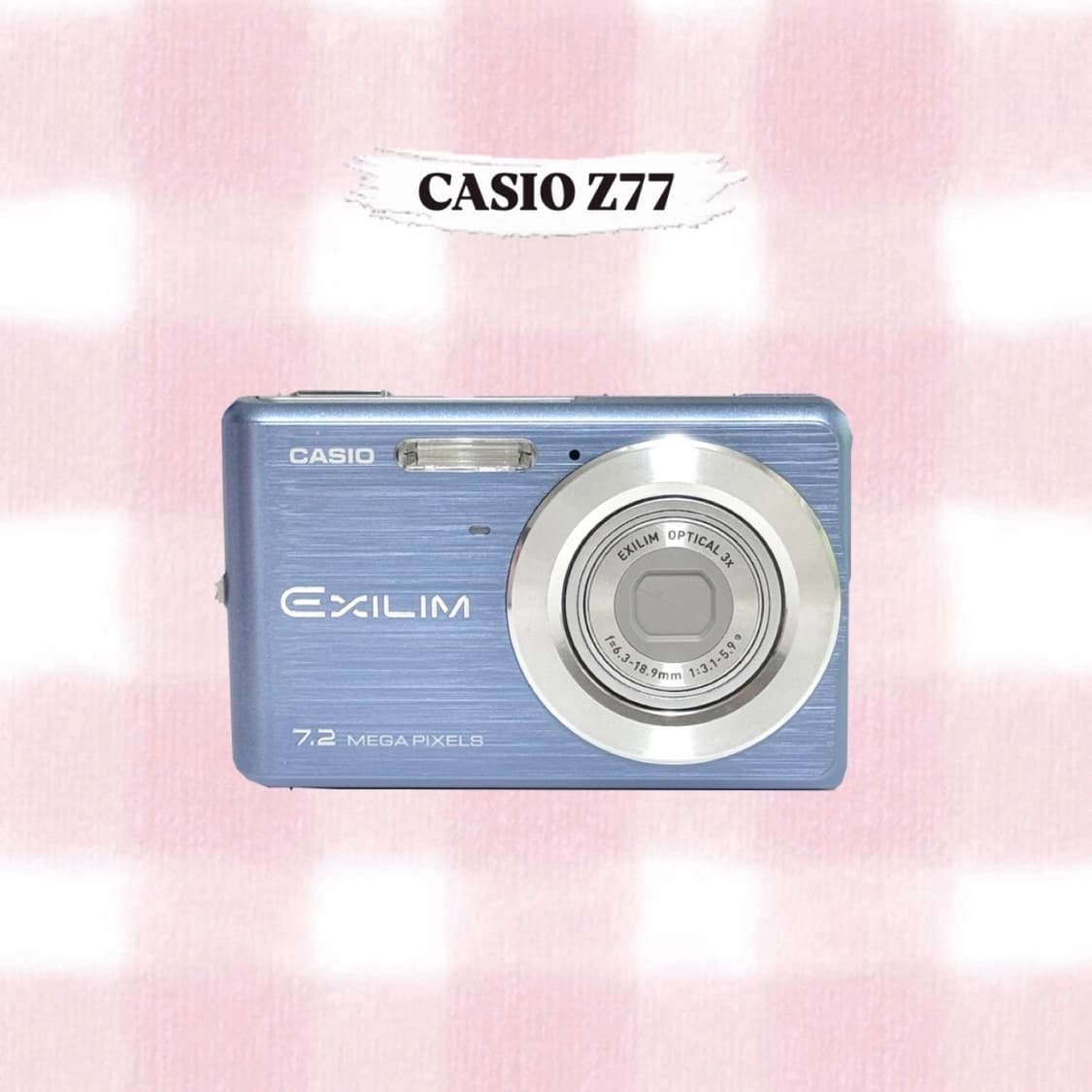 카시오 엑슬림 Z77 베이비블루 빈티지디카 상품이미지1
