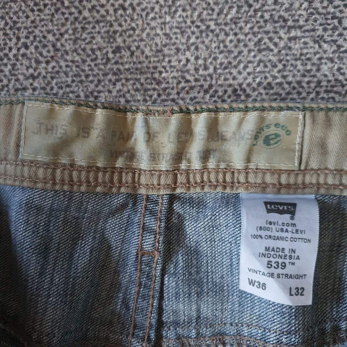 리바이스  539 빈티지 데님 팬츠  상품이미지4