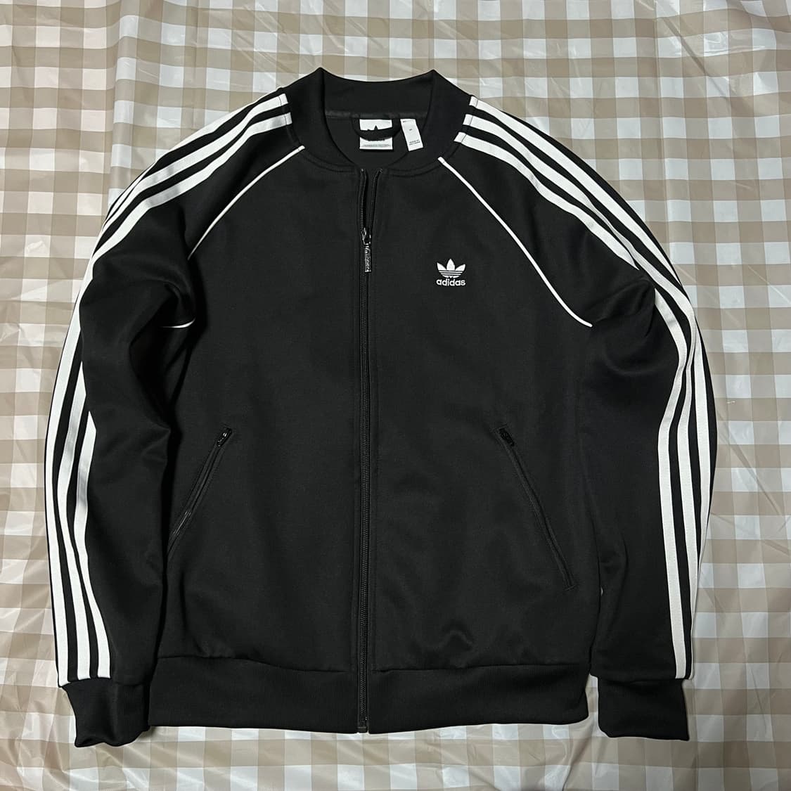 아디다스 슈퍼스타 져지 M 블랙 집업 삼선 트랙탑 트레이닝복 상품이미지1
