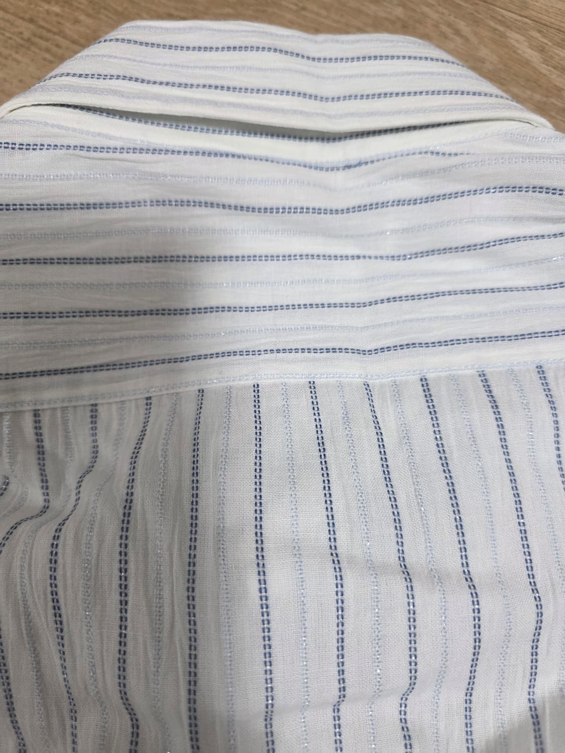 [새제품] 랑방 스트라이프 버튼다운 셔츠 L 상품이미지8