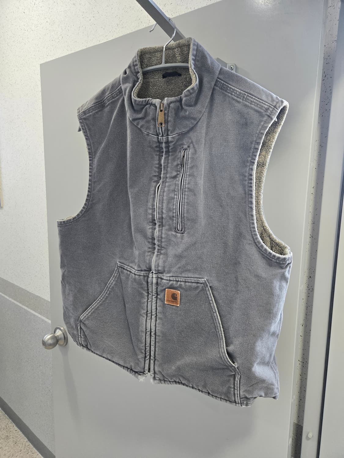 칼하트 베스트 V33 샌드스톤 캔버스 GVL 상품이미지1