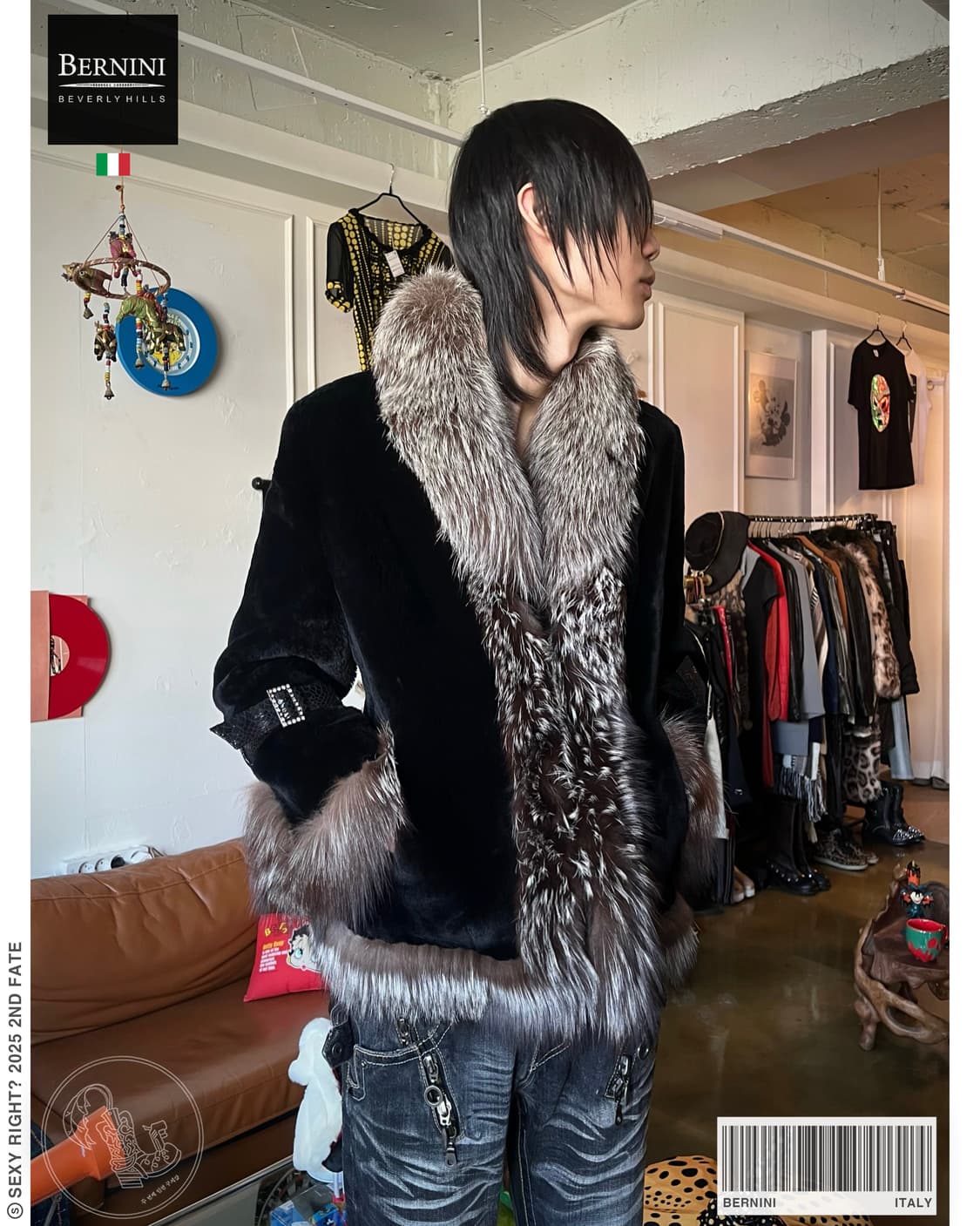 90s Bernini Italian Beaver & Fox Fur JK 상품이미지1