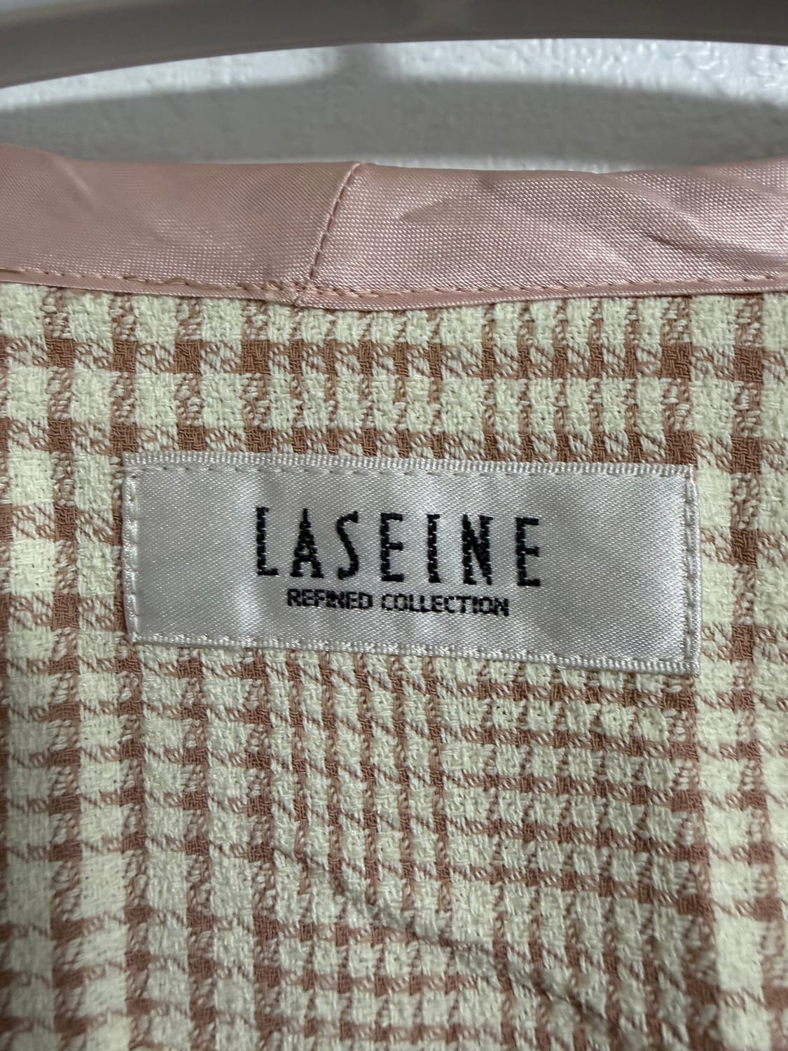 LASEINE 트위드 체크 자켓 상품이미지3