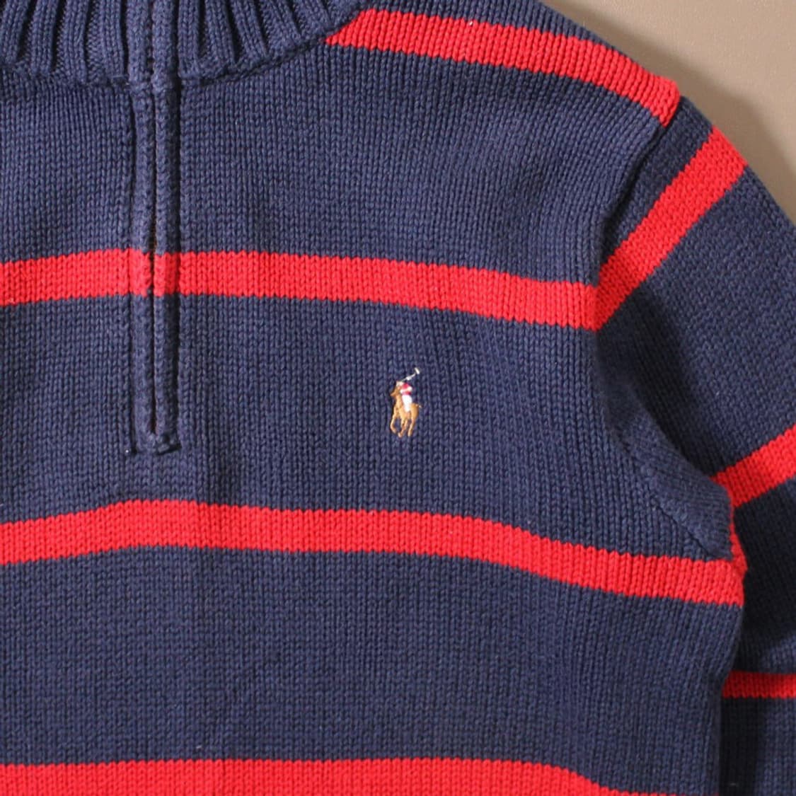 Polo 폴로 랄프로렌 스트라이프 니트 하프집업 상품이미지4