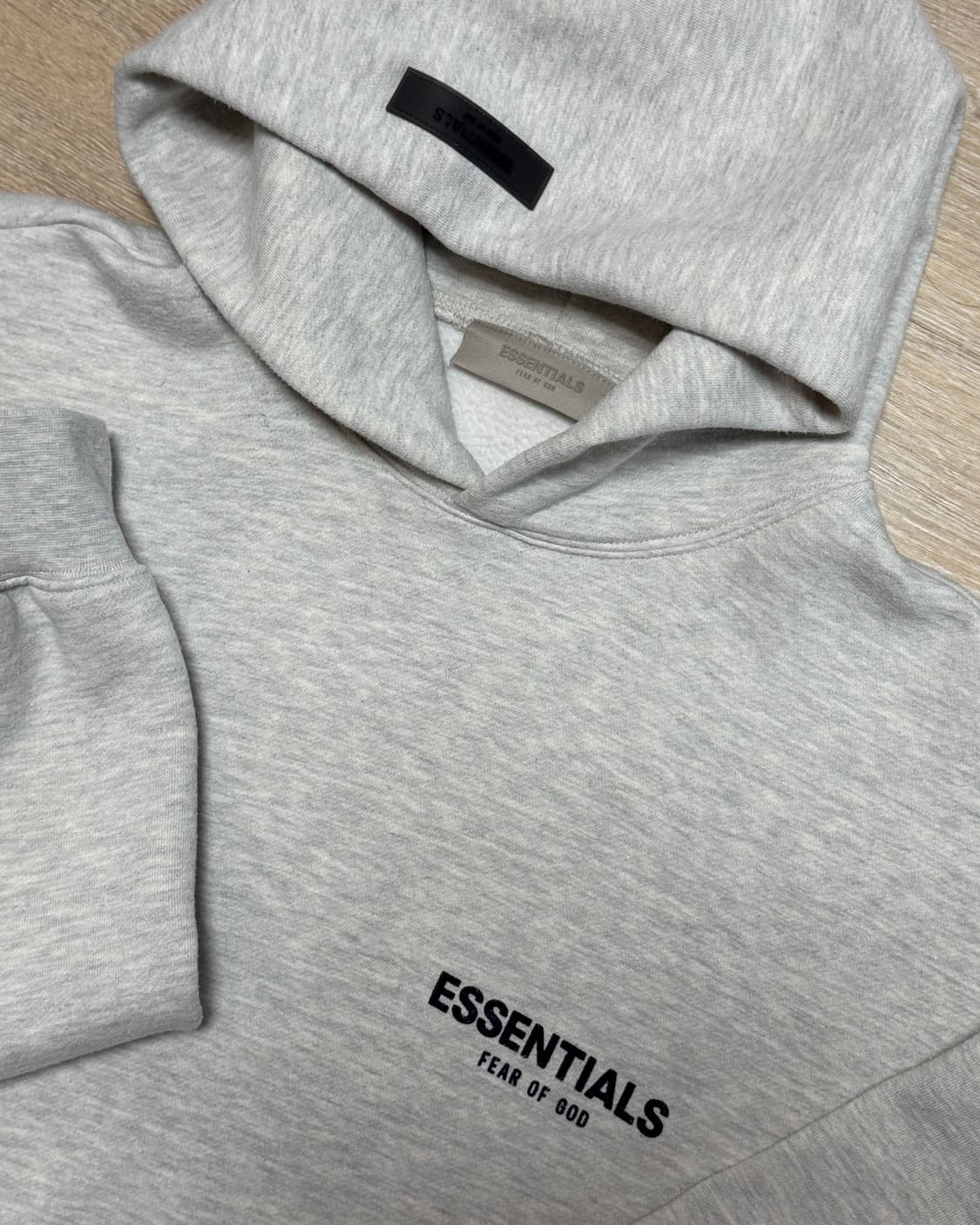 (M)에센셜 더 코어 컬렉션 후드 라이트 오트밀 판매합니다. 상품이미지3