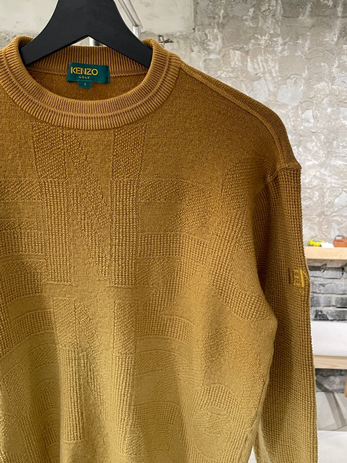 겐조 골프 골드 그라데이션 자카드 울 니트 상품이미지3