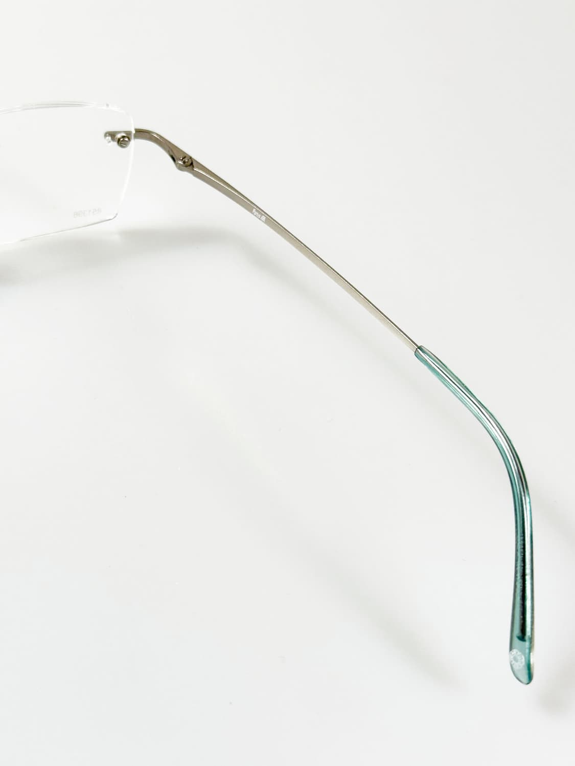 90s FUTIS 무테 스퀘어 메탈 프레임 빈티지 안경 상품이미지6