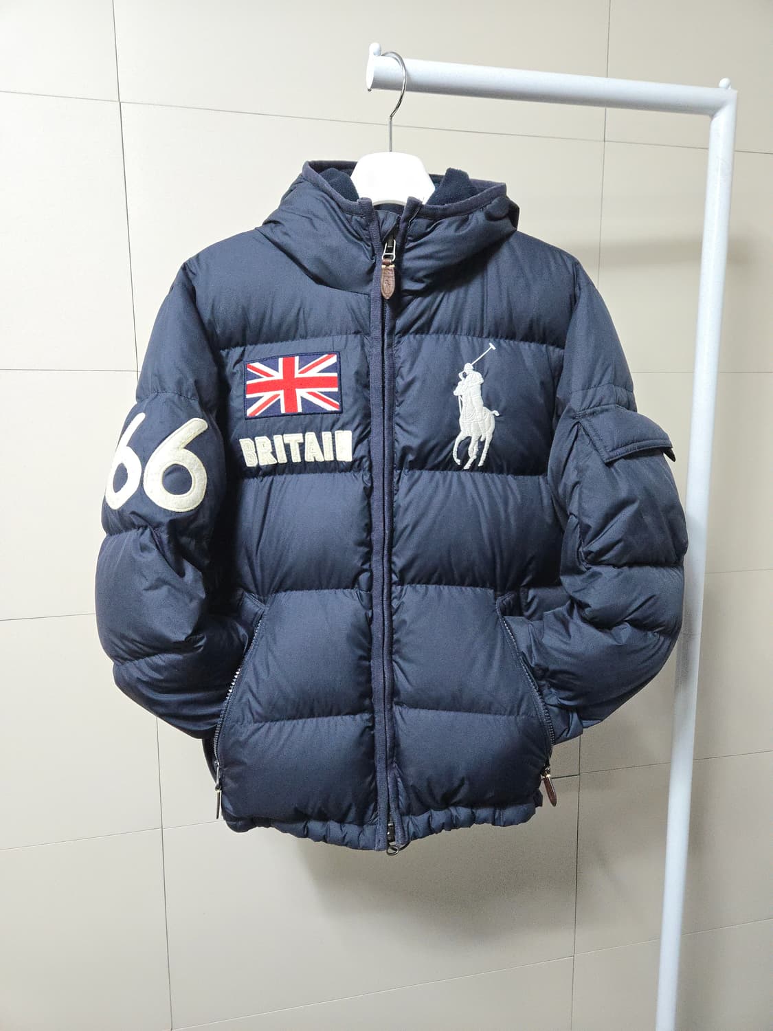 폴로 빅포니 브리테인 후드 다운 패딩 S 55 상품이미지1