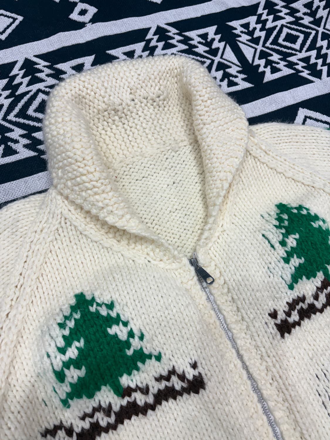 Cowichan (canadian sweater) XXL 사슴 코위찬 상품이미지4