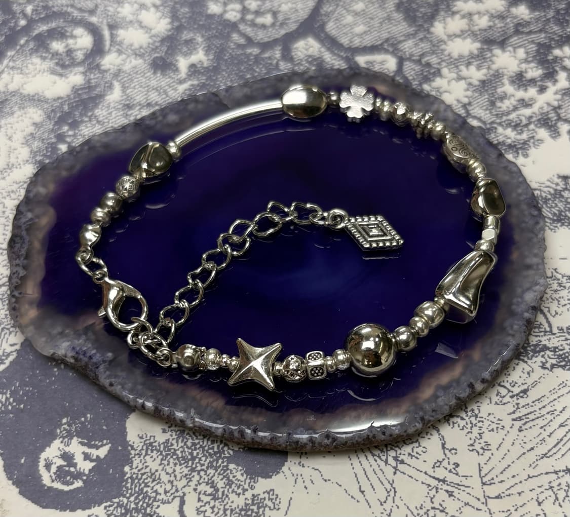 핸드메이드 비즈 팔찌 Silver 031 상품이미지7