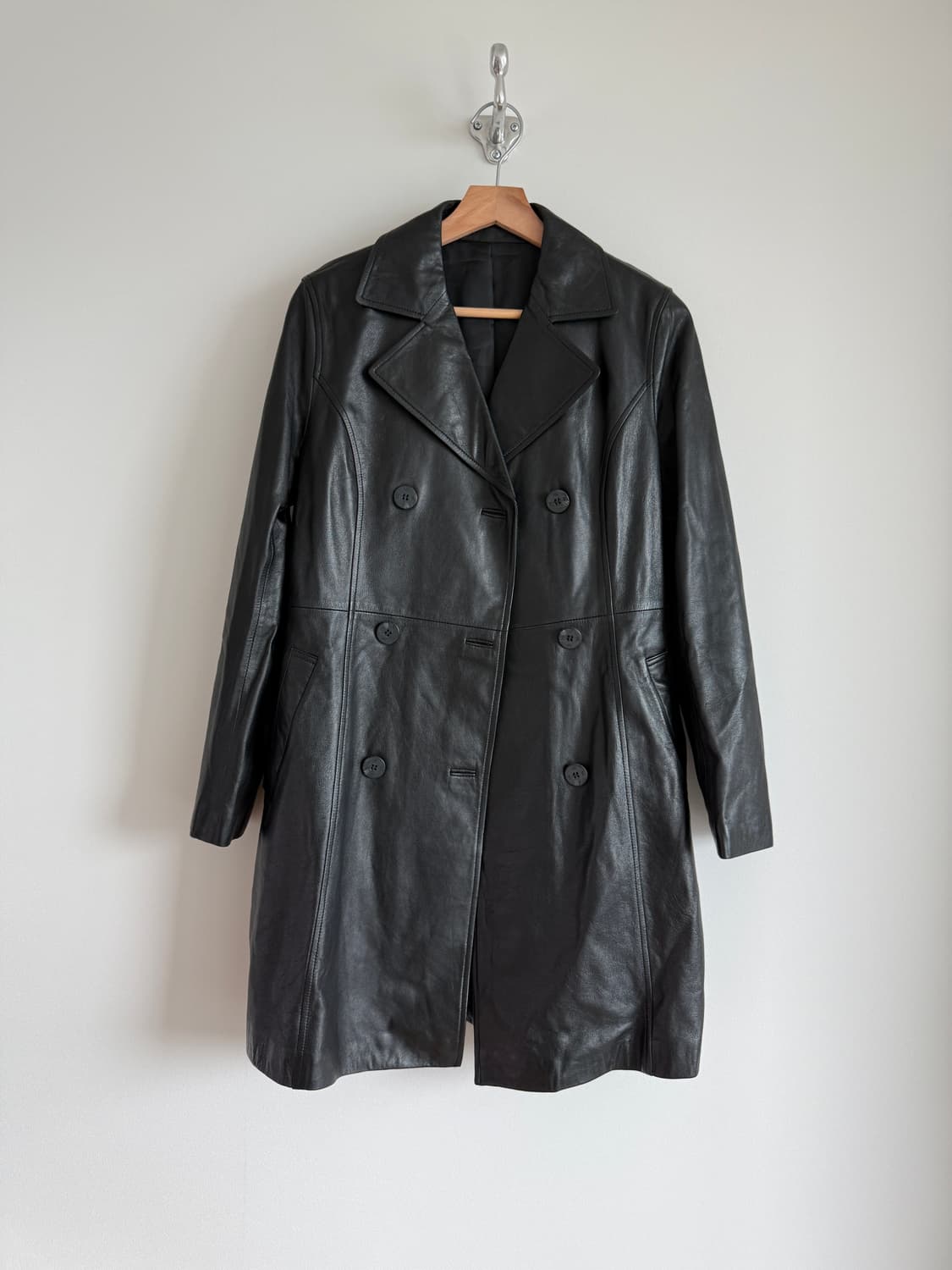 Pre owned 램스킨 레더코트 상품이미지2