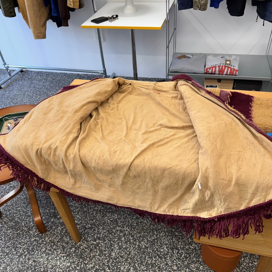 네팔 핸드메이드 퓨어울 히피 가디건 (M)  상품이미지5