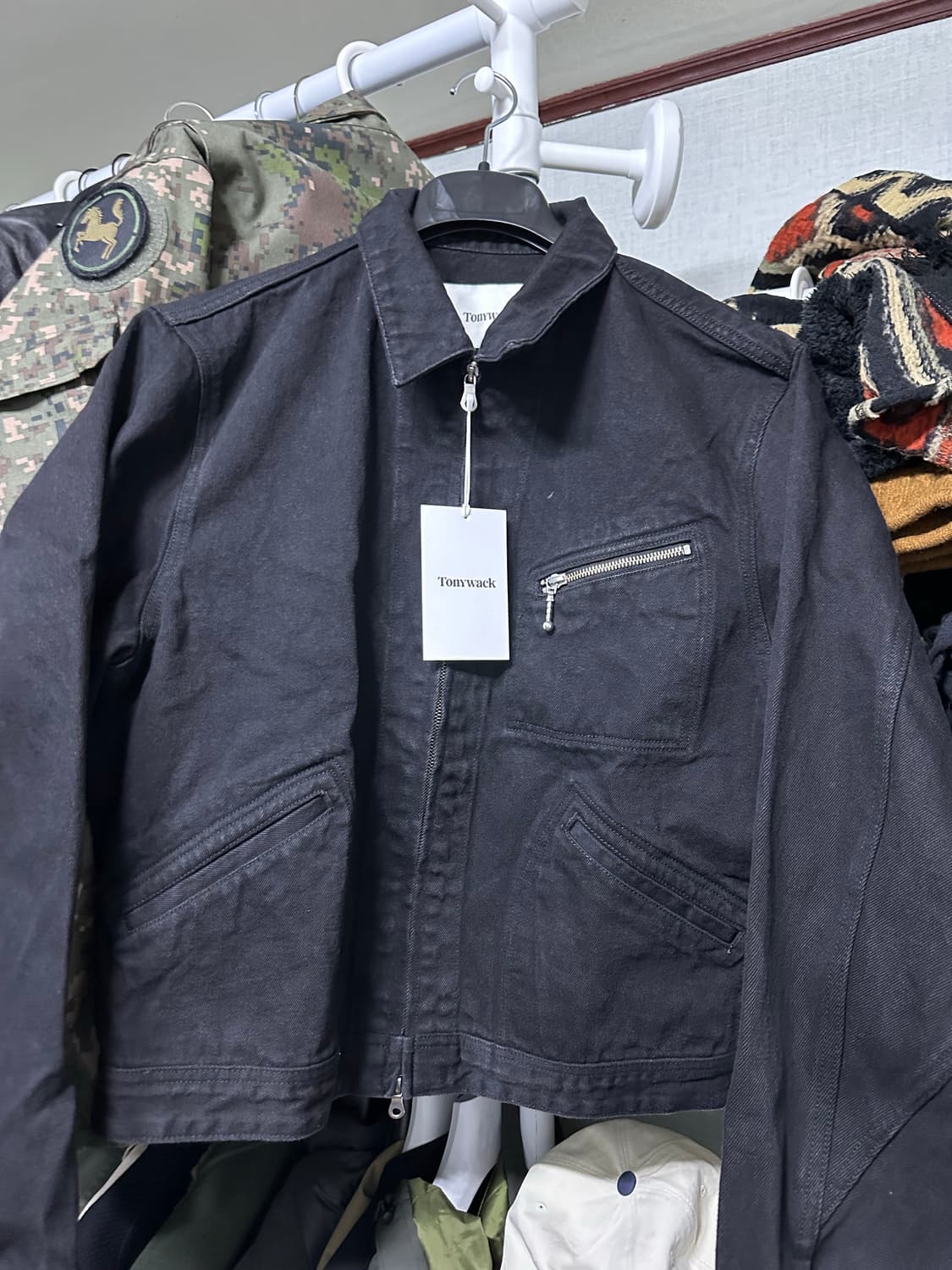 Tonywack RinsedDenimZippedWorkJacket XL 상품이미지5