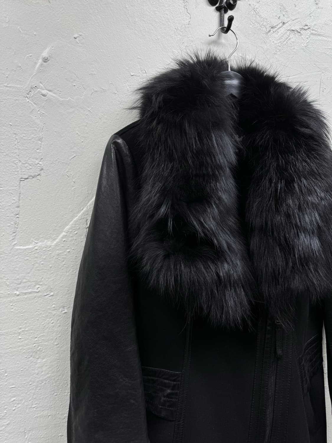 Unknown vkei leather trimming fur jacket 상품이미지4