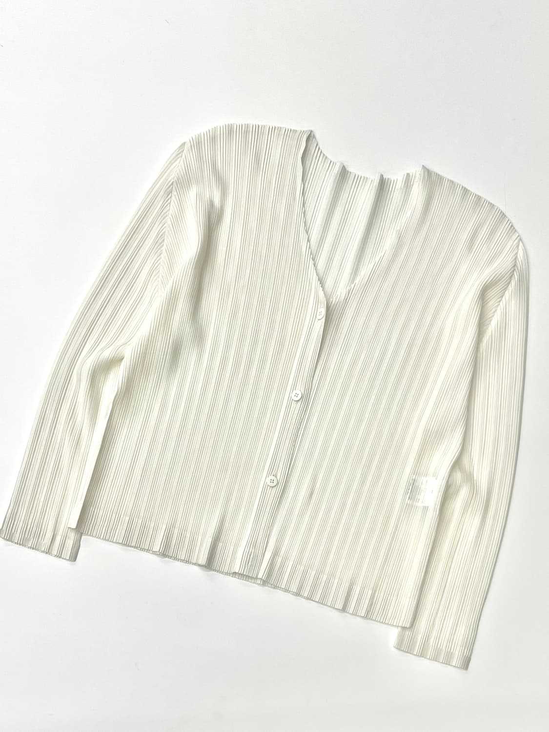 Pleats Please 플리츠플리즈 화이트 가디건 상품이미지6
